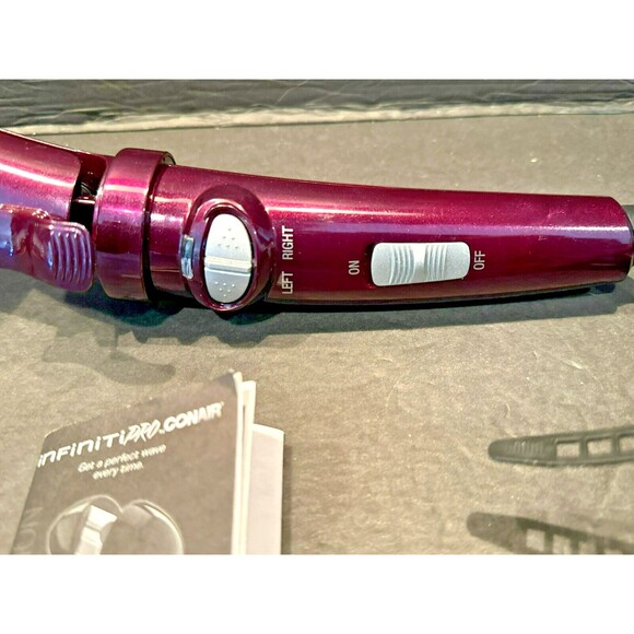 Infinity Pro by Conair Secret Wave 360° Rotation Model CD204 Purple Wave Iron - Picture 3 of 4